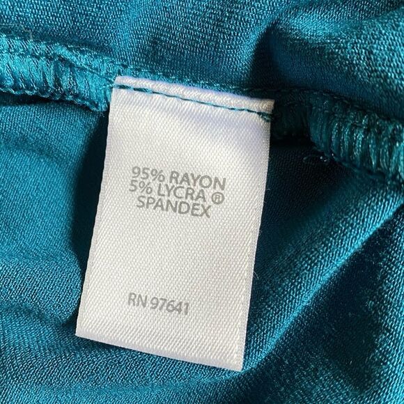 J. Jill Wearever Collection One-Button Cardigan Sweater Size SP Teal Green Blue - Picture 15 of 16